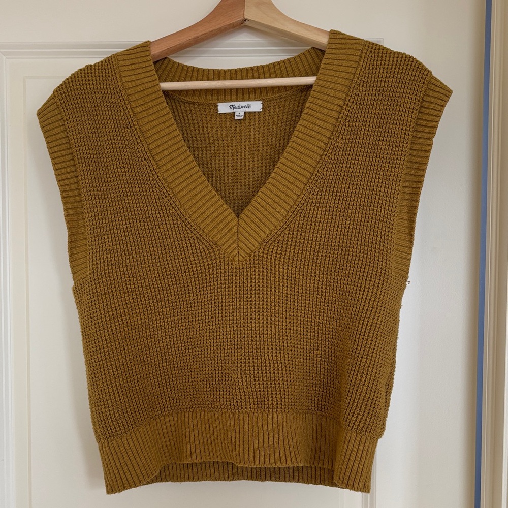 Madewell Golden V-Neck Sweater Vest